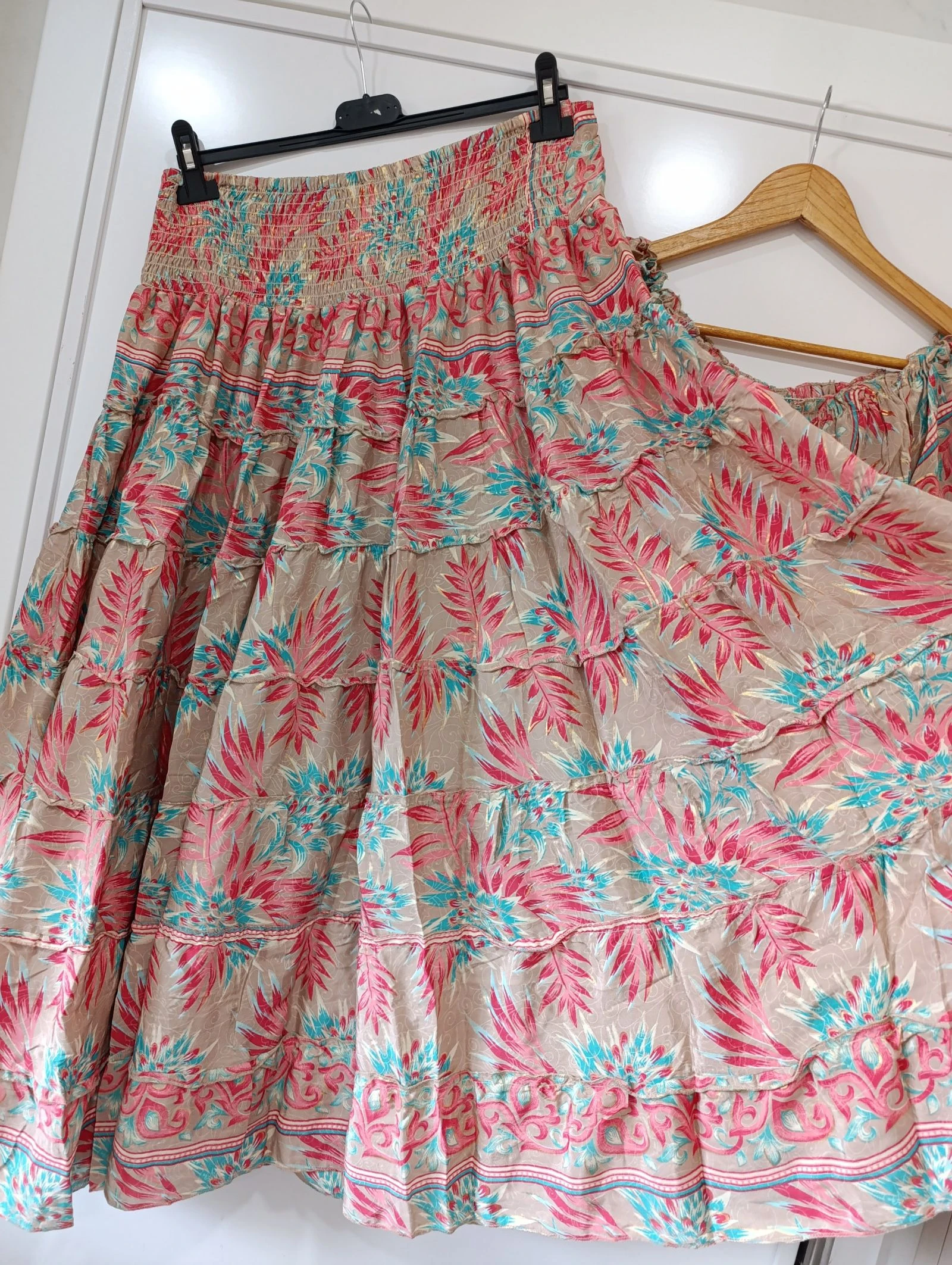 Conjunto de seda cores quentes – photo 6